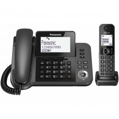 Стационарный телефон Panasonic KX-TGF310 Белый Черный Серый