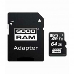 Micro SD Memory Card with Adaptor GoodRam S0223331 UHS-I Class 10 100 Mb/s 64 GB