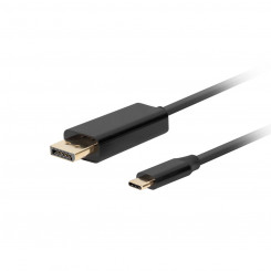 USB C to DisplayPort Adapter Lanberg CA-CMDP-10CU-0005-BK Must 500 cm 50 cm