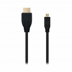 HDMI-mikro-HDMI kaabel NANOCABLE 10.15.3501 must (0,8 m)