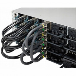 Жесткий сетевой кабель UTP категории 6 CISCO STACK-T1-50CM= Черный, 50 см