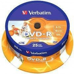 DVD-R Verbatim 25 шт. 4,7 ГБ 16x