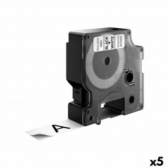 Lamineeritud lint märgistusmasinatele Dymo D1 45803 LabelManager™ valge must (5 ühikut)