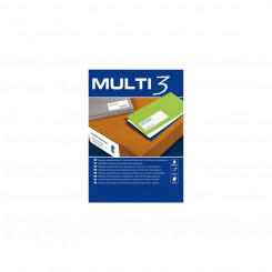 Printer Labels MULTI 3 Inkjet Láser White Upright 100 Sheets 70 x 33,8 mm (24 Units)