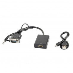 HDMI-VGA-adapter Lanberg AD-0021-BK