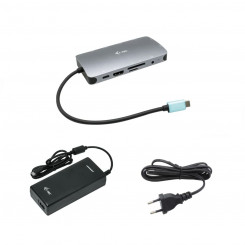 USB-концентратор i-Tec C31NANOVGA112W Серебристый Черный