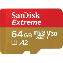 Micro SD mälukaart adapteriga SanDisk Extreme 64 GB