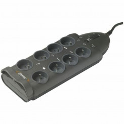 8-контактный многоразъемный адаптер Schuko INFOSEC S8, черный