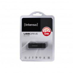 Карта памяти USB и Micro USB INTENSO ALU LINE 64 ГБ антрацит USB-накопитель 64 ГБ
