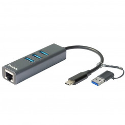 USB-концентратор D-Link DUB-2332 Серый