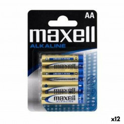 Alkaline Batteries Maxell LR06 (12 Units)