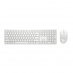 Клавиатура Dell KM5221W-WH-SPN Белый Черный Испанский Qwerty