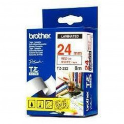 Laminated Tape for Labelling Machines Brother TZE355 White/Black 24 mm