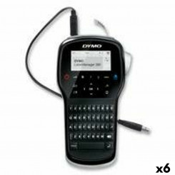 Electric Label Maker Dymo Labelmanager LM280 1,2 mm QWERTY Black (6 Units)