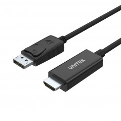 DisplayPort-HDMI-adapter Unitek Y-5118CA Must 1,8 m