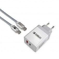 Настенное зарядное устройство + кабель USB A — USB C Subblim