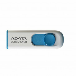 USB-mälupulk Adata AC008-64G-RWE 64 GB Valge Sinine/Valge 64 GB