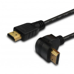 HDMI kaabel Savio CL-108 Nurgaga must 1,5 m