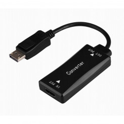 DisplayPort to HDMI Adapter GEMBIRD A-HDMIF30-DPM-01 Black 15 cm