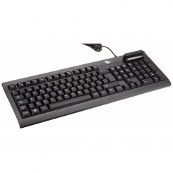 Keyboard with Reader Bit4id TECLADO_MINIL_K Black Spanish Qwerty