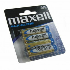 Щелочные батарейки Maxell 723882 AA 1,5 V 1,5 V 1.5 V (4 штук)