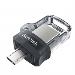 USB-pulk SanDisk SDDD3-128G-G46 Must Hõbedane 128 GB