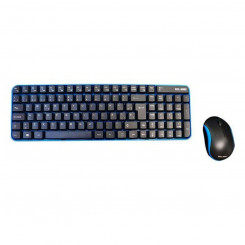 Keyboard and Wireless Mouse ELBE PTR101 Black