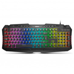 Gaming Keyboard Krom NXKROMKYRA USB RGB Black