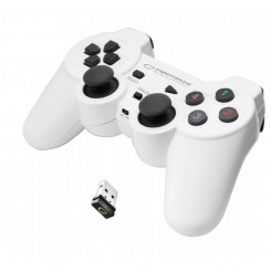 Wireless Gaming Controller Esperanza Gladiator GX600 USB 2.0 White PC PlayStation 3