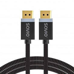 DisplayPort Cable Savio CL-176 Black 3 m