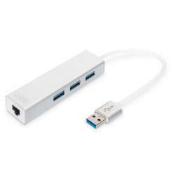 USB Hub Digitus by Assmann DA-70250-1 White Grey