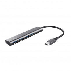 USB-концентратор Trust 24948 HALYX 4C Серый