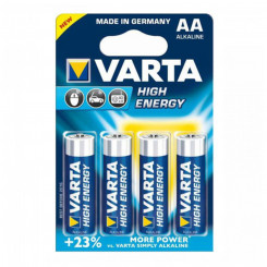 Щелочная батарейка Varta LR6 AA 1,5 В 2930 мАч High Energy (4 шт) Синий