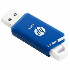 USB-накопитель HP HPFD755W-64, 64 ГБ, синий