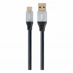 USB A - USB C Cable DCU Black (1.5M)