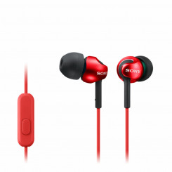 Kõrvaklapid Mikrofoniga Sony MDR-EX110AP Punane