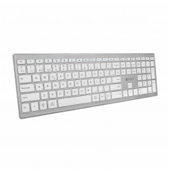 Bluetooth Keyboard Subblim Pure Extended Silver Spanish Qwerty Black