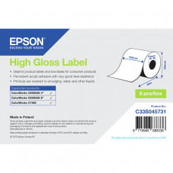 Label printer Epson C33S045731 Glossy Ø 76.2 mm (1 Unit) (18 Units)