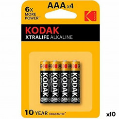 Batteries Kodak Xtralife LR03 AAA 4 Pieces, parts (10 Units)