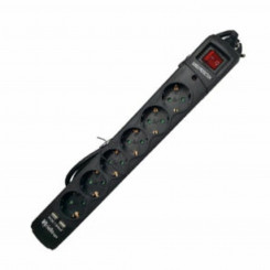 Socket - 6 Socket with switch Riello THUNDER 6002 Black