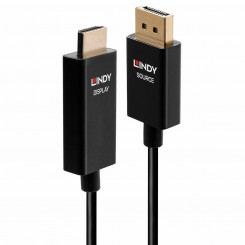Кабель DisplayPort-HDMI LINDY 40926 Черный, 2 м