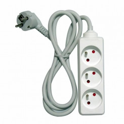 3-socket plug without power switch Chacon (1.5 m)