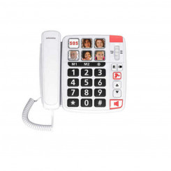 Desk phone for the elderly Swiss Voice Xtra 1110 White