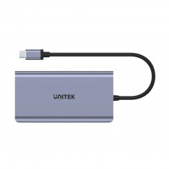 USB hub Unitek D1019B Gray 100 W