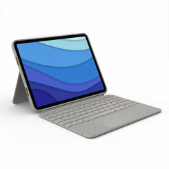 Чехол для клавиатуры и планшета Logitech iPad Pro 11 Grey Sand, испанская Qwerty