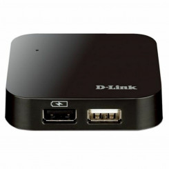 USB-jaotur D-Link DUB-H4               USB 2.0 480 Mbit/s