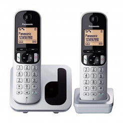 Juhtmevaba Telefon Panasonic Corp. DUO KX-TGC212SPS (2 pcs) Must/Hõbedane