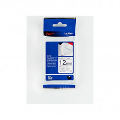 Laminated Ribbon for Label Makers Brother TZEFA3 Blue White Blue/White