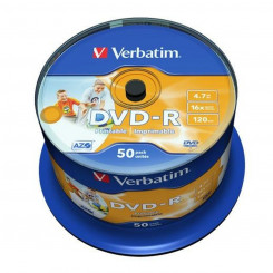 DVD-R Verbatim 43533 4,7 GB 16x (50 Ühikut)