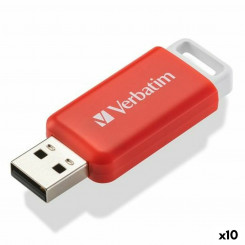 USB-pulk Verbatim V Databar Punane 16 GB